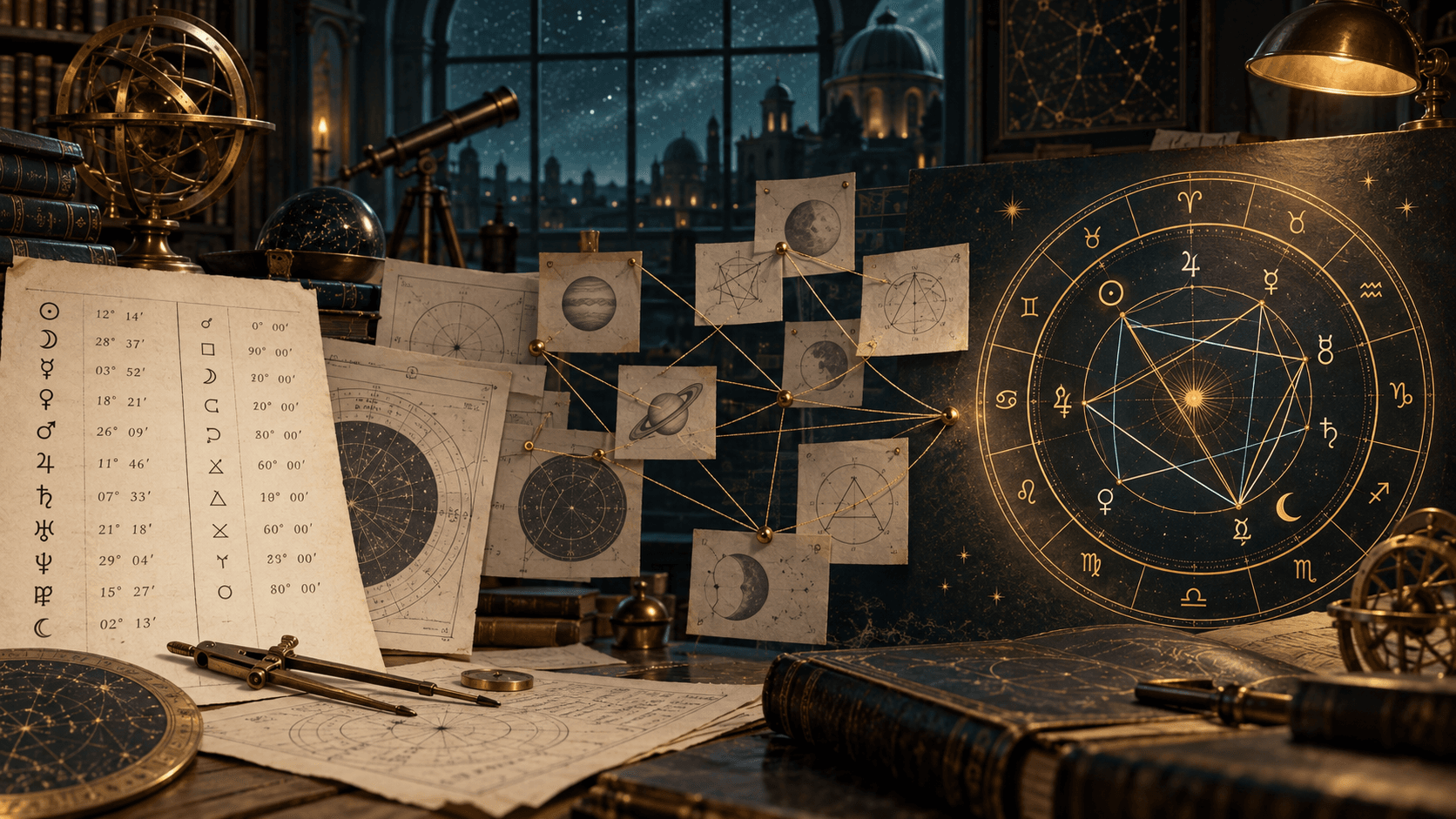 Przejście od danych planetarnych do spójnej interpretacji kosmogramu