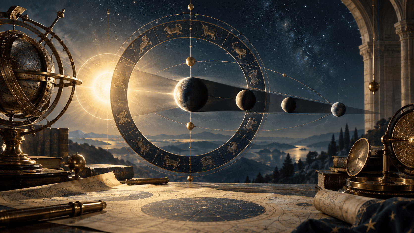 Ilustracja do hasła „Ingresy planet i zmiany znaków”